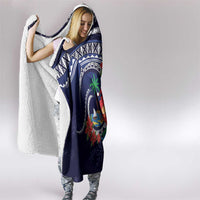 Felis Pusgua Guam Santa Hooded Blanket Merry Christmas with Polynesian Tribal LT9 - Polynesian Pride