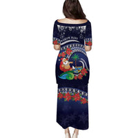 Felis Pusgua Guam Santa Puletasi Merry Christmas with Polynesian Tribal LT9 - Polynesian Pride