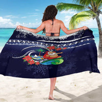 Felis Pusgua Guam Santa Sarong Merry Christmas with Polynesian Tribal LT9 - Polynesian Pride