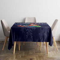 Felis Pusgua Guam Santa Tablecloth Merry Christmas with Polynesian Tribal LT9 - Polynesian Pride