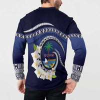 Hafai Adai Guam Guasalis Button Sweatshirt Polynesian Tribal Pattern LT9 - Polynesian Pride