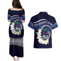 Hafai Adai Guam Guasalis Couples Matching Puletasi and Hawaiian Shirt Polynesian Tribal Pattern LT9 - Polynesian Pride