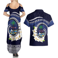 Hafai Adai Guam Guasalis Couples Matching Summer Maxi Dress and Hawaiian Shirt Polynesian Tribal Pattern LT9 - Polynesian Pride