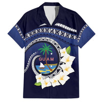 Hafai Adai Guam Guasalis Hawaiian Shirt Polynesian Tribal Pattern LT9 Blue - Polynesian Pride