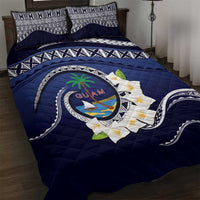 Hafai Adai Guam Guasalis Quilt Bed Set Polynesian Tribal Pattern LT9 Blue - Polynesian Pride