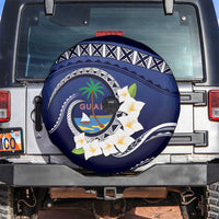Hafai Adai Guam Guasalis Spare Tire Cover Polynesian Tribal Pattern LT9 Blue - Polynesian Pride