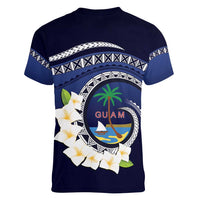 Hafai Adai Guam Guasalis Women V-Neck T-Shirt Polynesian Tribal Pattern LT9 - Polynesian Pride