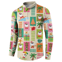 Mele Kalikimaka Hawaii Christmas Button Sweatshirt Funny Santan Hippie Style LT9 - Polynesian Pride