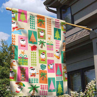 Mele Kalikimaka Hawaii Christmas Garden Flag Funny Santan Hippie Style LT9 - Polynesian Pride