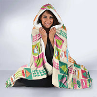 Mele Kalikimaka Hawaii Christmas Hooded Blanket Funny Santan Hippie Style LT9 - Polynesian Pride