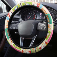 Mele Kalikimaka Hawaii Christmas Steering Wheel Cover Funny Santan Hippie Style LT9 - Polynesian Pride