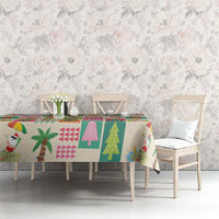 Mele Kalikimaka Hawaii Christmas Tablecloth Funny Santan Hippie Style LT9 - Polynesian Pride