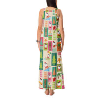 Mele Kalikimaka Hawaii Christmas Tank Maxi Dress Funny Santan Hippie Style LT9 - Polynesian Pride