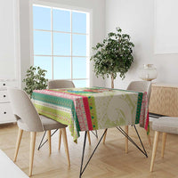 Mele Kalikimaka Hawaii Christmas Tablecloth Surfing Santa with Polynesian Tribal LT9 - Polynesian Pride