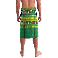 Meri Kiritimiti Cook Islands Christmas Lavalava Maroro Flying Fish and White Stars LT9 - Polynesian Pride