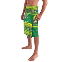 Meri Kiritimiti Cook Islands Christmas Lavalava Maroro Flying Fish and White Stars LT9 - Polynesian Pride