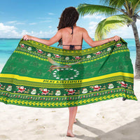 Meri Kiritimiti Cook Islands Christmas Sarong Maroro Flying Fish and White Stars LT9 - Polynesian Pride