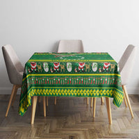Meri Kiritimiti Cook Islands Christmas Tablecloth Maroro Flying Fish and White Stars LT9 - Polynesian Pride