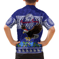 American Samoa Christmas Family Matching Long Sleeve Bodycon Dress and Hawaiian Shirt Manuia le Kerisimasi Polynesian Tribal LT9 - Polynesian Pride