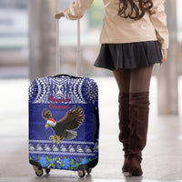 American Samoa Christmas Luggage Cover Manuia le Kerisimasi Polynesian Tribal LT9 - Polynesian Pride