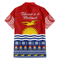 Kiribati Christmas Family Matching Off Shoulder Maxi Dress and Hawaiian Shirt Tekeraoi n Te Tiritimati Polynesian Tribal LT9 - Polynesian Pride