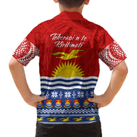 Kiribati Christmas Family Matching Puletasi Dress and Hawaiian Shirt Tekeraoi n Te Tiritimati Polynesian Tribal LT9 - Polynesian Pride
