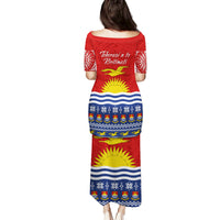 Kiribati Christmas Family Matching Puletasi Dress and Hawaiian Shirt Tekeraoi n Te Tiritimati Polynesian Tribal LT9 - Polynesian Pride