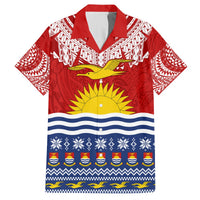 Personalised Kiribati Christmas Hawaiian Shirt Tekeraoi n Te Tiritimati Polynesian Tribal LT9 Red - Polynesian Pride