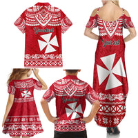 Personalised Wallis and Futuna Christmas Family Matching Summer Maxi Dress and Hawaiian Shirt Polynesian Tribal LT9 - Polynesian Pride