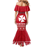 Personalised Wallis and Futuna Christmas Mermaid Dress Polynesian Tribal LT9 - Polynesian Pride