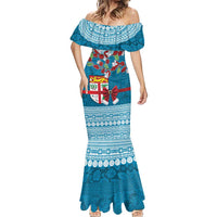 Fijian Tagimoucia Flowers Mermaid Dress Christmas Coquette bow