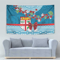 Fijian Tagimoucia Flowers Tapestry Christmas Coquette bow