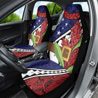 Samoan Ula Fala Flowers Car Seat Cover Christmas Santa Belt