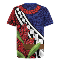 Samoan Ula Fala Flowers Rugby Jersey Christmas Santa Belt