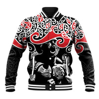Aotearoa Toitu Te Tiriti Baseball Jacket New Zealand Stand Together Stand Stronger LT9 Unisex Black - Polynesian Pride