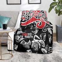 Aotearoa Toitu Te Tiriti Blanket New Zealand Stand Together Stand Stronger LT9 - Polynesian Pride