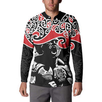 Aotearoa Toitu Te Tiriti Button Sweatshirt New Zealand Stand Together Stand Stronger LT9 - Polynesian Pride