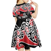 Aotearoa Toitu Te Tiriti Kid Short Sleeve Dress New Zealand Stand Together Stand Stronger