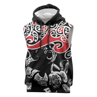 Aotearoa Toitu Te Tiriti Sleeveless Hoodie New Zealand Stand Together Stand Stronger - Polynesian Pride