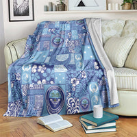 Federated States of Micronesia Merry Christmas Blanket Pacific Patchwork Xmas Vibes - Polynesian Pride