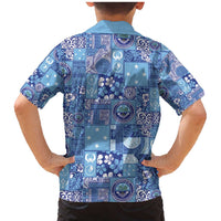 Federated States of Micronesia Merry Christmas Family Matching Mermaid Dress and Hawaiian Shirt Pacific Patchwork Xmas Vibes - Polynesian Pride