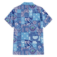 Federated States of Micronesia Merry Christmas Family Matching Puletasi and Hawaiian Shirt Pacific Patchwork Xmas Vibes - Polynesian Pride