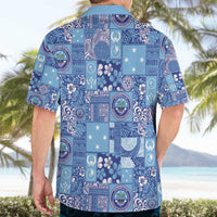 Federated States of Micronesia Merry Christmas Hawaiian Shirt Pacific Patchwork Xmas Vibes - Polynesian Pride