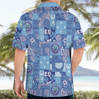 Federated States of Micronesia Merry Christmas Hawaiian Shirt Pacific Patchwork Xmas Vibes LT9 - Polynesian Pride