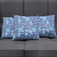 Federated States of Micronesia Merry Christmas Pillow Cover Pacific Patchwork Xmas Vibes - Polynesian Pride
