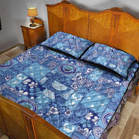 Federated States of Micronesia Merry Christmas Quilt Bed Set Pacific Patchwork Xmas Vibes - Polynesian Pride