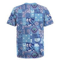 Federated States of Micronesia Merry Christmas Rugby Jersey Pacific Patchwork Xmas Vibes LT9 - Polynesian Pride