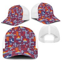 Kiribati Tekeraoi n te Kiritimati Baseball Net Cap Pacific Patchwork Xmas Vibes LT9 - Polynesian Pride