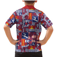 Kiribati Tekeraoi n te Kiritimati Family Matching Mermaid Dress and Hawaiian Shirt Pacific Patchwork Xmas Vibes - Polynesian Pride