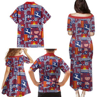 Kiribati Tekeraoi n te Kiritimati Family Matching Puletasi and Hawaiian Shirt Pacific Patchwork Xmas Vibes LT9 - Polynesian Pride